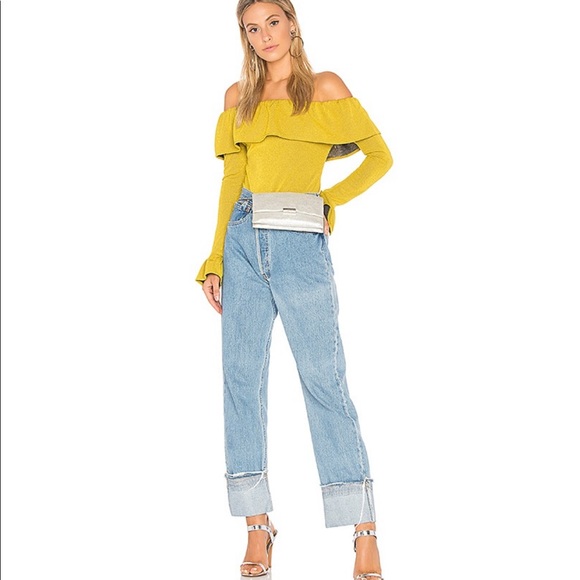 Endless Rose Ruffle Bodysuit in Golden Yellow - Picture 2 of 8